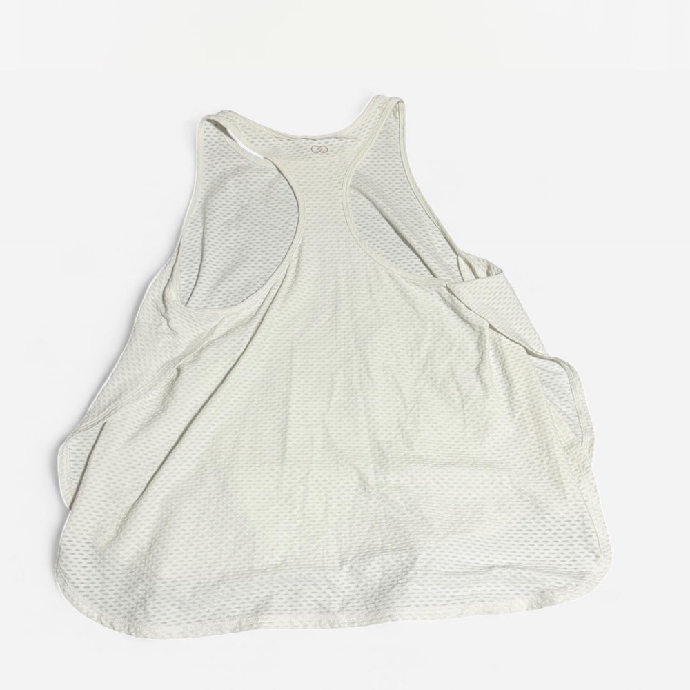 White Racerback Tank Top - Picture 2 of 5